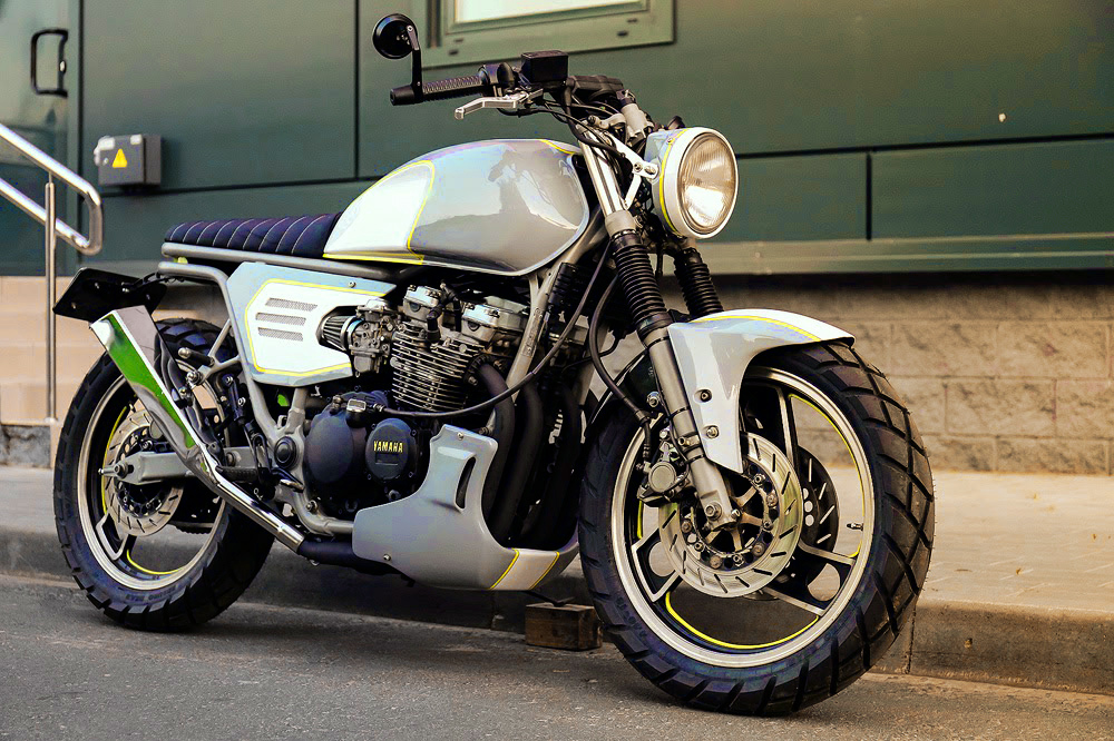 Yamaha XJ600 custom motorcycle