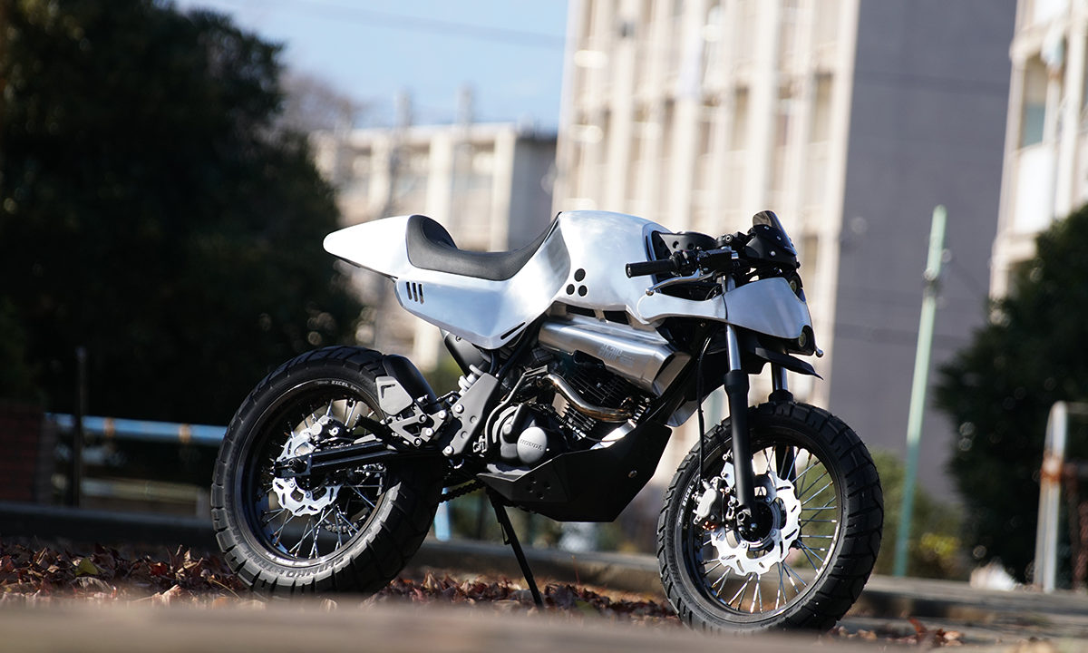 Honda TLR200 custom motorcycle