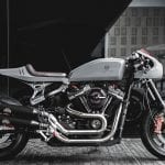 Harley fat bob cafe racer