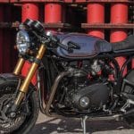 Thruxton featherbed cafe racer