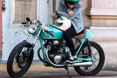 Kristy Honda CB350 cafe racer