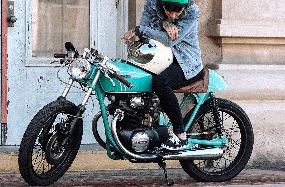 Kristy Honda CB350 cafe racer