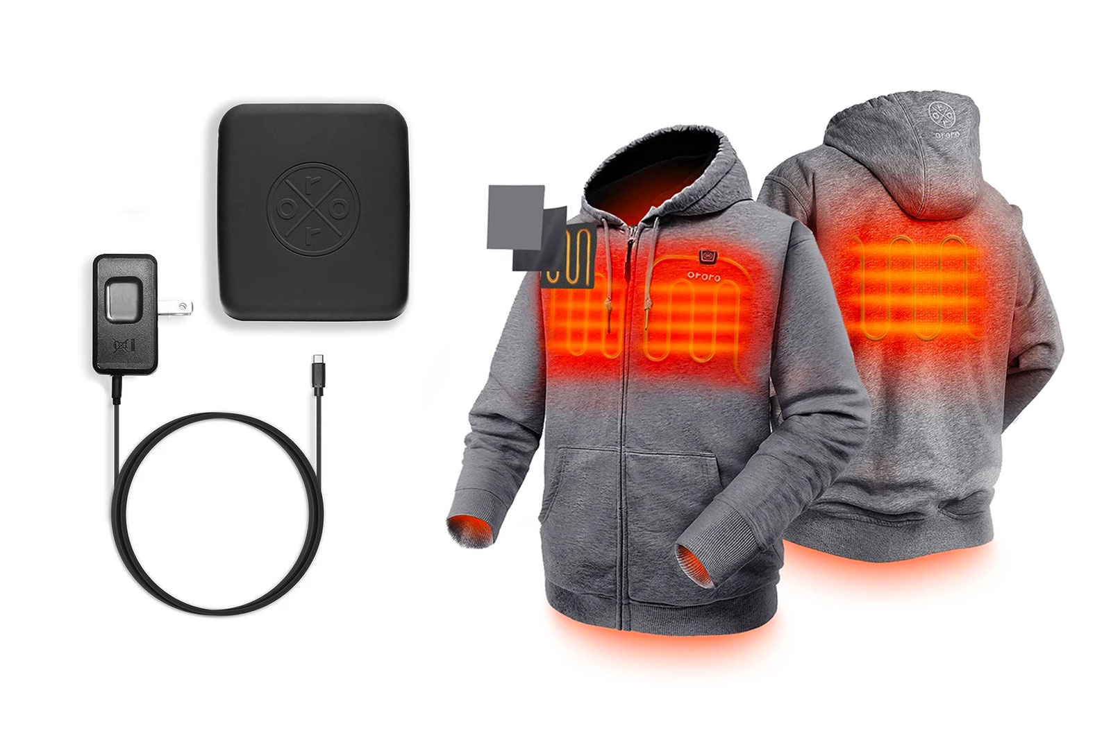 Ororo heated fleece hoodie