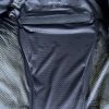 Close-up of back pad in Neowise Jacket by Andromeda Moto