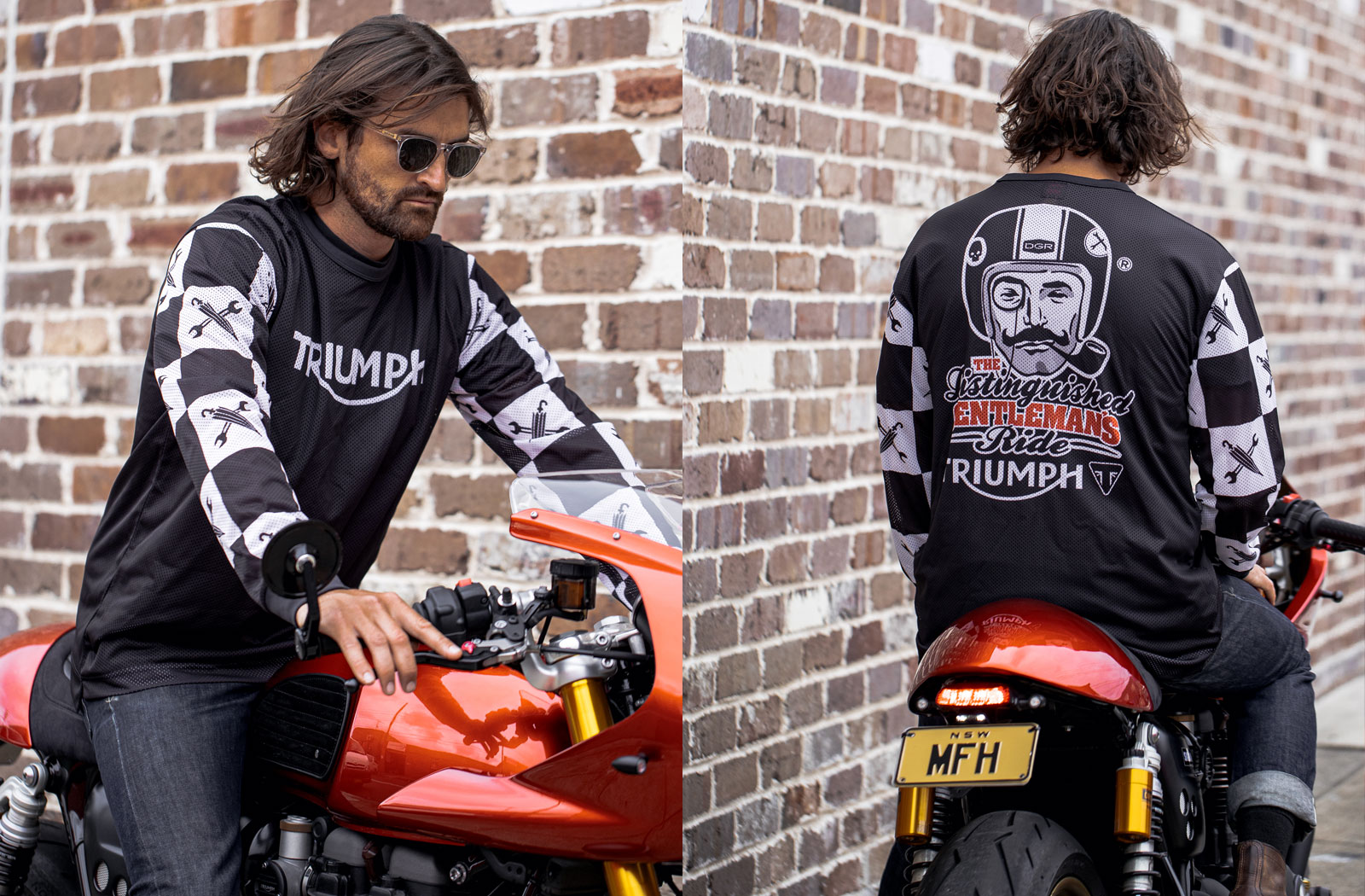 DGR x Triumph motorcycles apparel