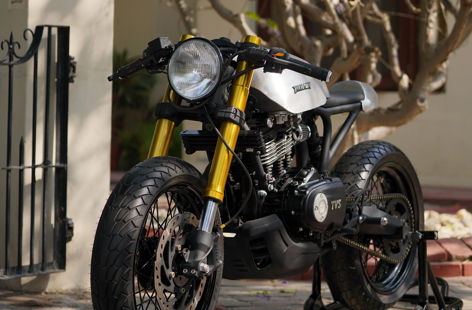 Rajputana Customs TVS Ronin cafe racer